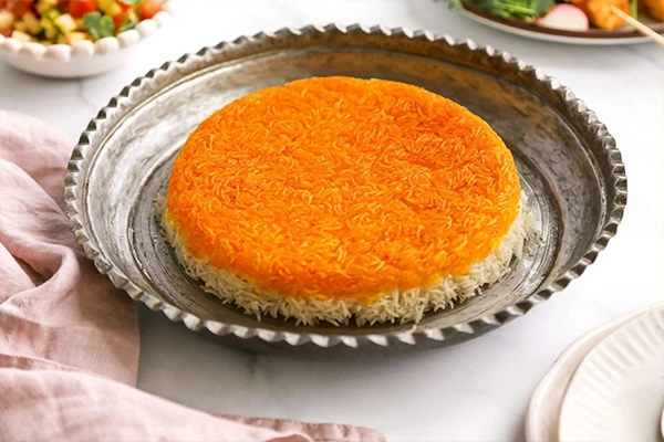 saffron rice dish